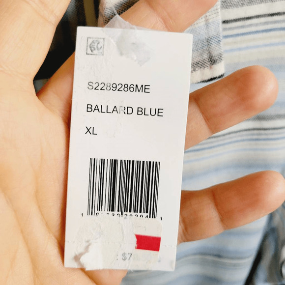 Original Vintage Button-Down Long Sleeve Ballard Blue Size XL NWT - Picture 5 of 8